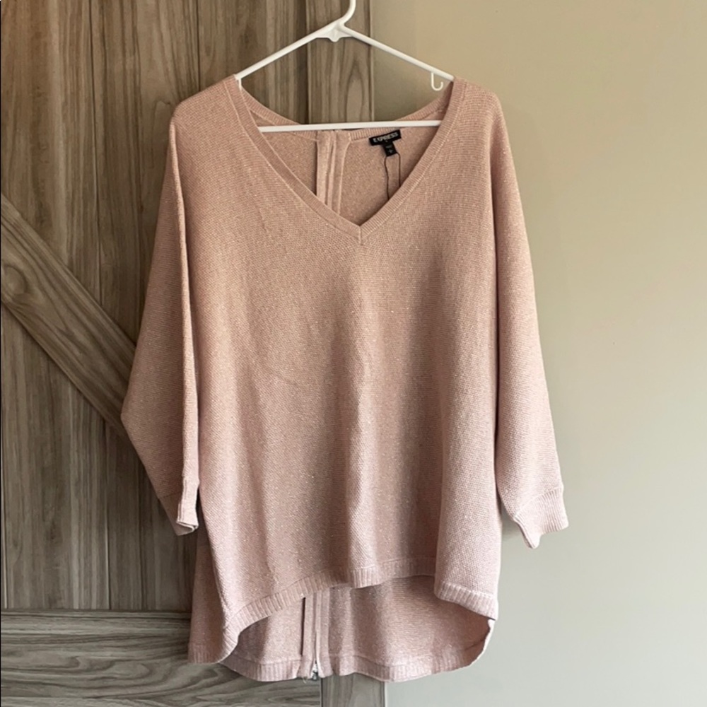 Brand new Express pink sparkle sweater.